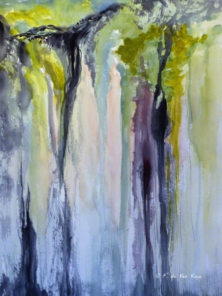 Blue mood for green eyes